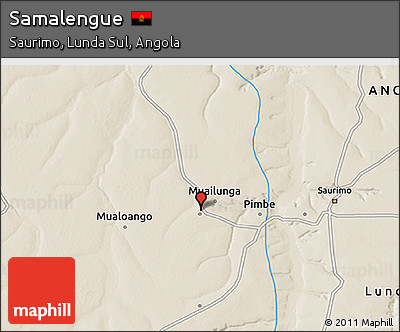 Shaded Relief 3D Map of Samalengue