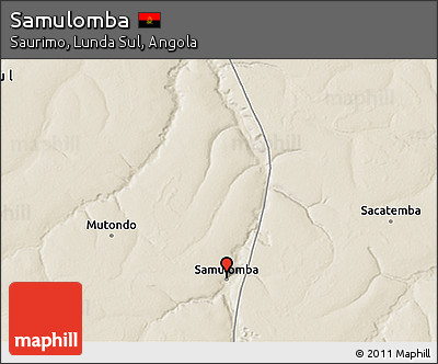 Shaded Relief 3D Map of Samulomba