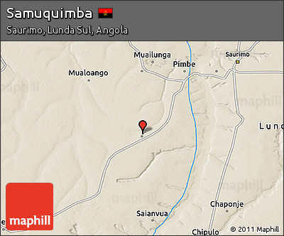 Shaded Relief 3D Map of Samuquimba