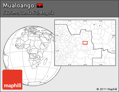 Blank Location Map of Mualoango