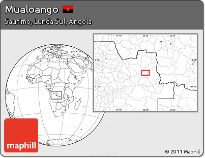Blank Location Map of Mualoango