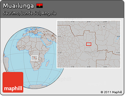 Gray Location Map of Muailunga