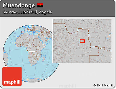 Gray Location Map of Muandonge