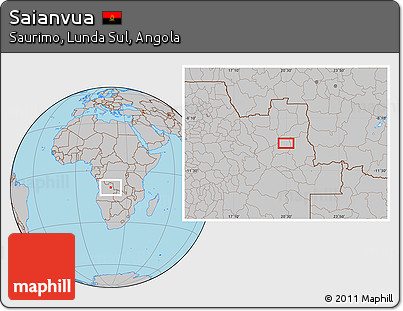 Gray Location Map of Saianvua
