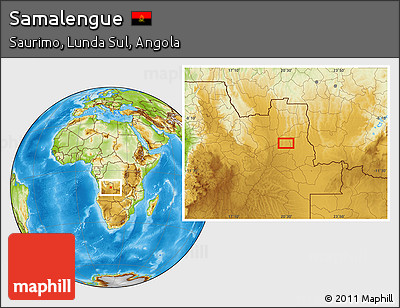 Physical Location Map of Samalengue