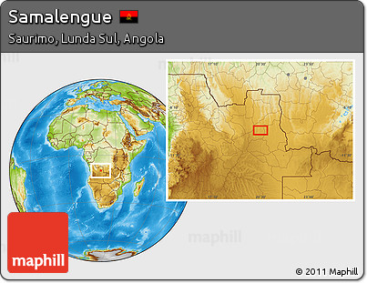 Physical Location Map of Samalengue