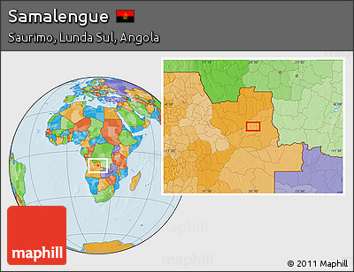 Political Location Map of Samalengue