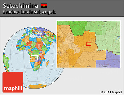 Political Location Map of Satechimina