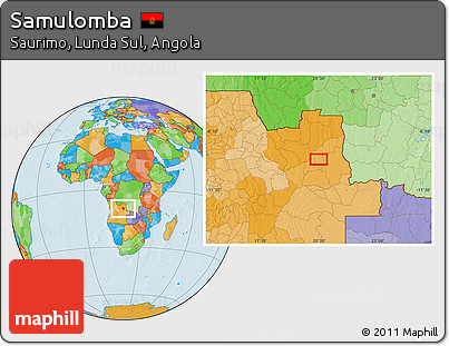 Political Location Map of Samulomba