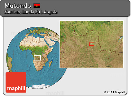 Satellite Location Map of Mutondo