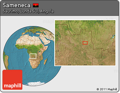 Satellite Location Map of Sameneca