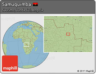 Savanna Style Location Map of Samuquimba
