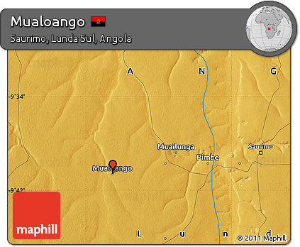 Physical Map of Mualoango