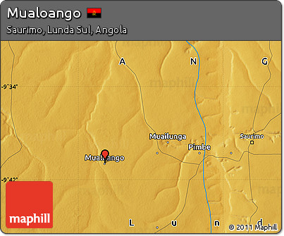 Physical Map of Mualoango