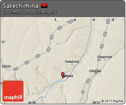 Shaded Relief Map of Satechimina