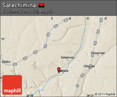 Shaded Relief Map of Satechimina