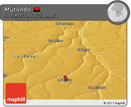 Physical Panoramic Map of Mutondo