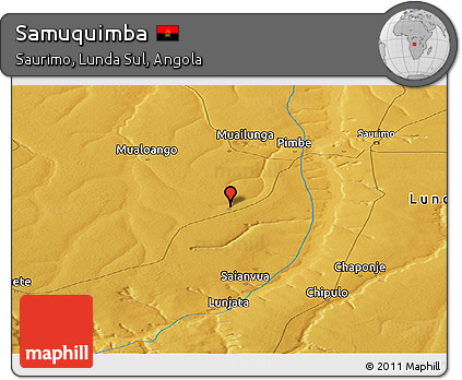 Physical Panoramic Map of Samuquimba