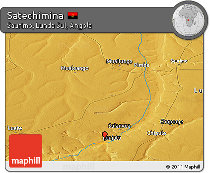 Physical Panoramic Map of Satechimina