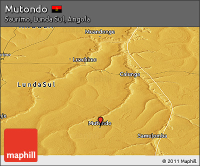 Physical Panoramic Map of Mutondo