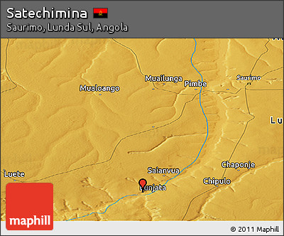 Physical Panoramic Map of Satechimina