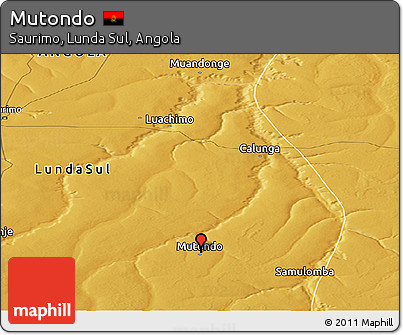 Physical Panoramic Map of Mutondo
