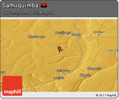 Physical Panoramic Map of Samuquimba