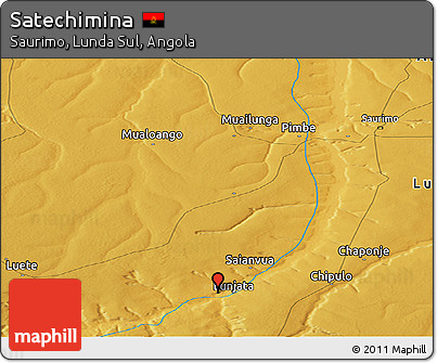 Physical Panoramic Map of Satechimina