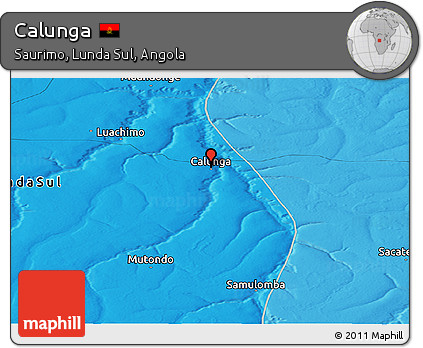 Political Panoramic Map of Calunga