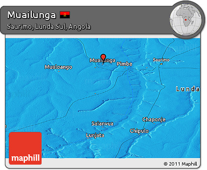 Political Panoramic Map of Muailunga