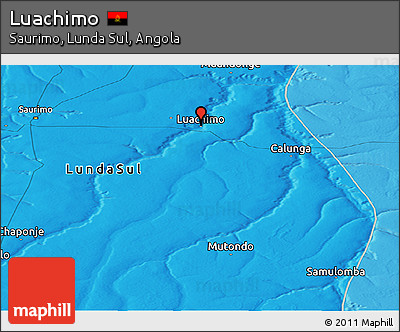 Political Panoramic Map of Luachimo