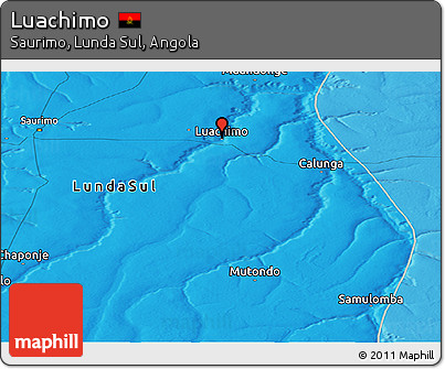 Political Panoramic Map of Luachimo