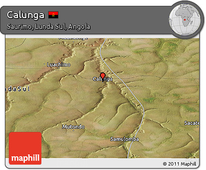 Satellite Panoramic Map of Calunga