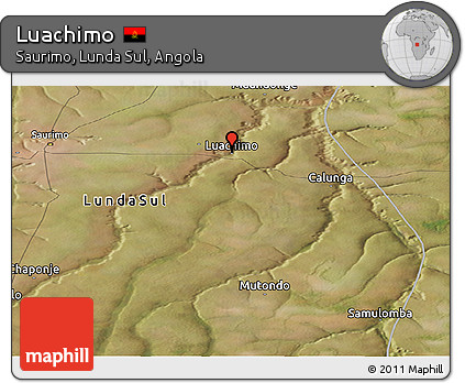 Satellite Panoramic Map of Luachimo