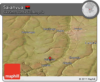 Satellite Panoramic Map of Saianvua