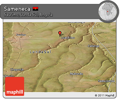 Satellite Panoramic Map of Sameneca