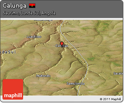 Satellite Panoramic Map of Calunga