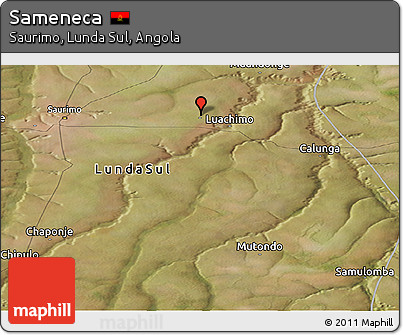Satellite Panoramic Map of Sameneca