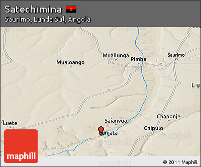 Shaded Relief Panoramic Map of Satechimina