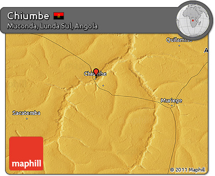 Physical 3D Map of Chiumbe