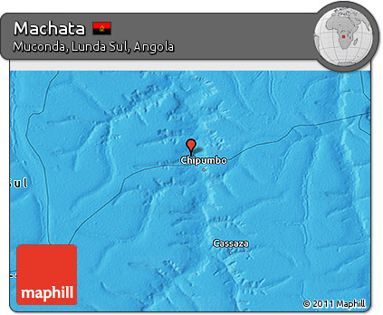 Political 3D Map of Machata