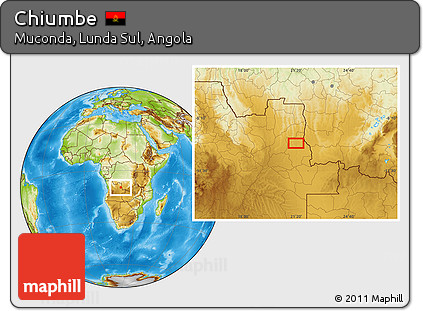 Physical Location Map of Chiumbe