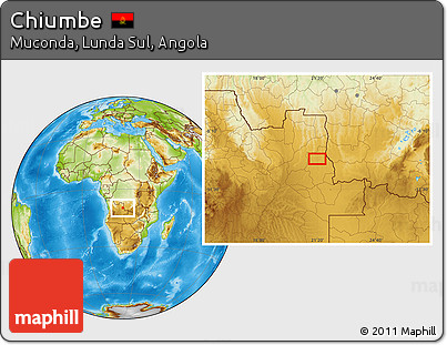 Physical Location Map of Chiumbe