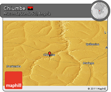 Physical Panoramic Map of Chiumbe