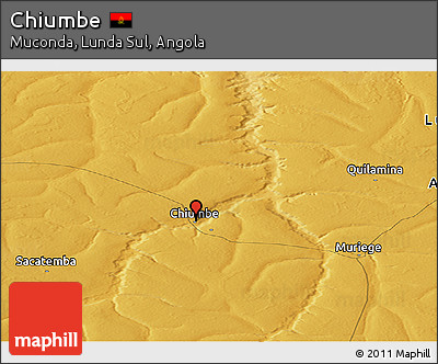 Physical Panoramic Map of Chiumbe