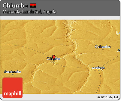 Physical Panoramic Map of Chiumbe