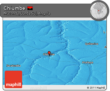Political Panoramic Map of Chiumbe
