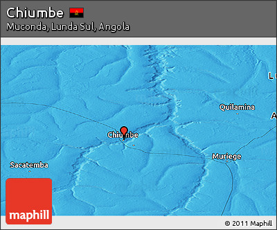 Political Panoramic Map of Chiumbe
