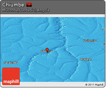 Political Panoramic Map of Chiumbe