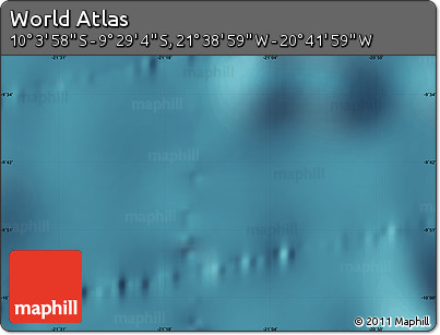Satellite Map of the Area around 9° 46' 31" S, 21° 10' 29" W